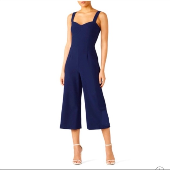 Nicole Miller Pants - Nicole Miller Navy Stretchy Tech Jumpsuit